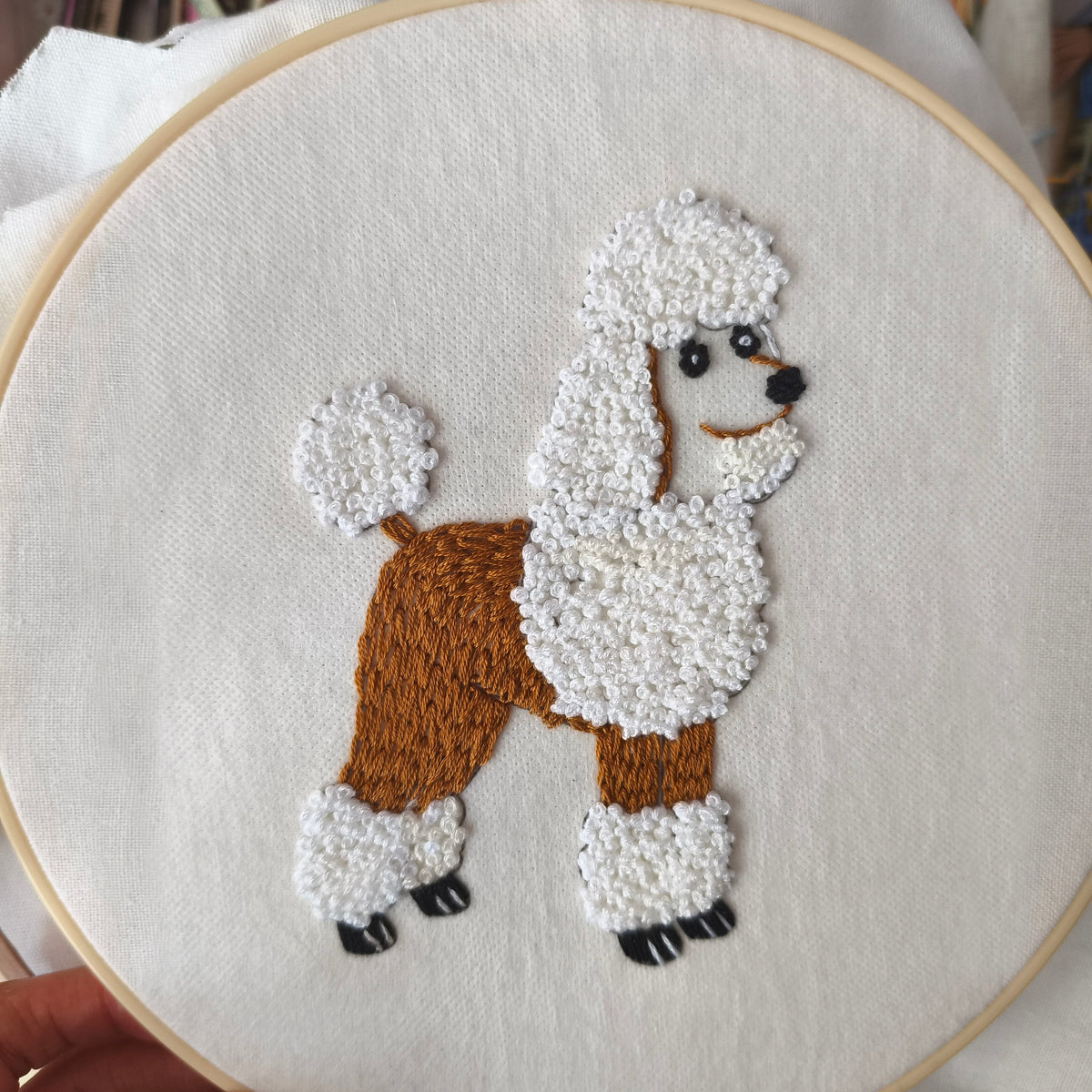 Puddle doggie embroidery pattern-digital pdf pattern