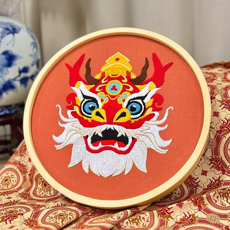 Snakes embroidery kits for beginner with fabric,thread,needles