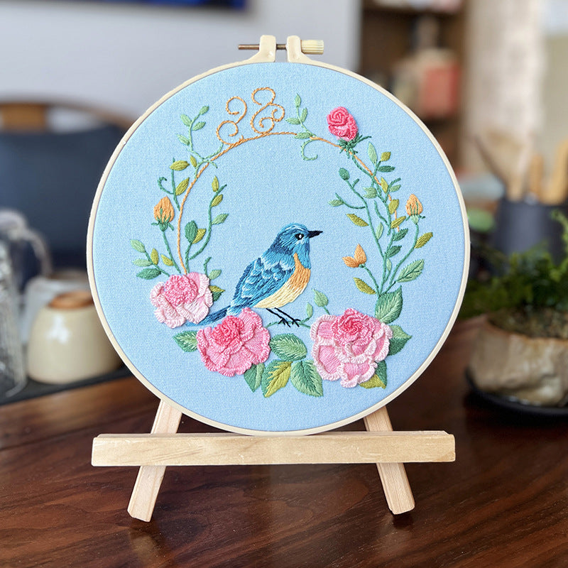 Bird embroidery pattern-digital version