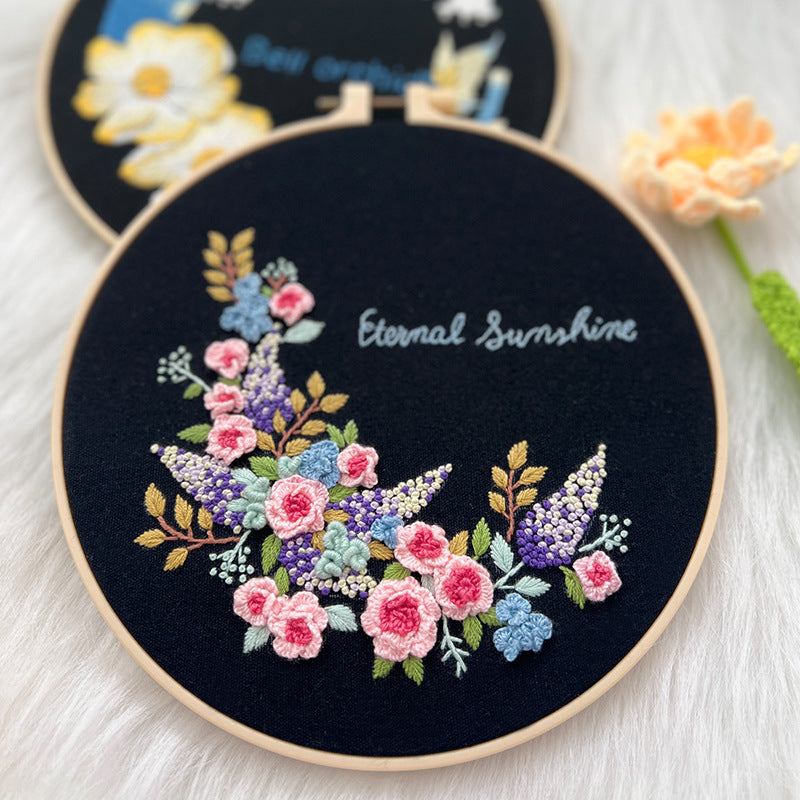 Peony wild flower embroidery pattern-digital version