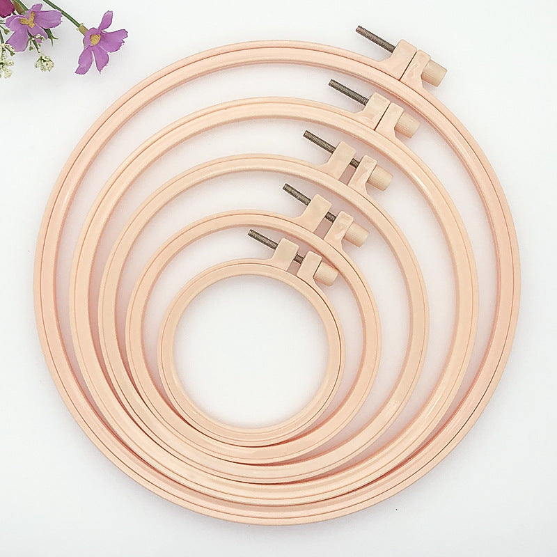 Punch needle embroidery hoop