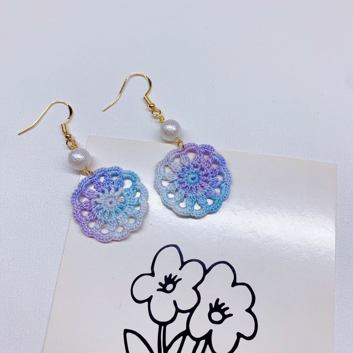 Handmade Micro crochet earring