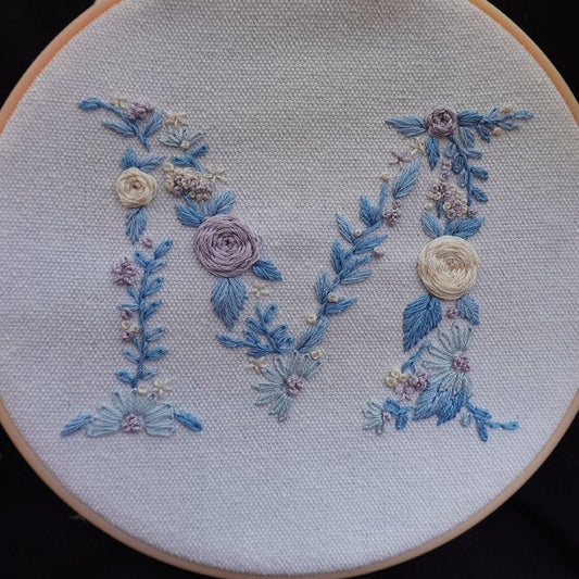 English alphabet English letter embroidery water soluble pattern
