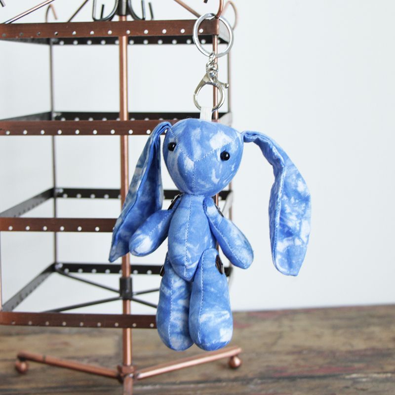 Tye-dye handmade cloth doll key chain