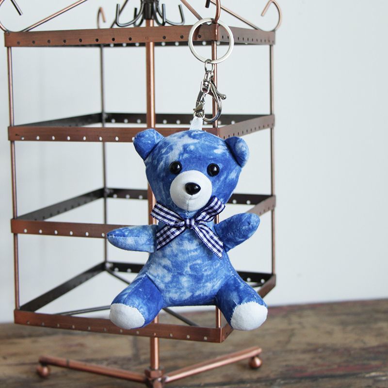 Tye-dye handmade cloth doll key chain