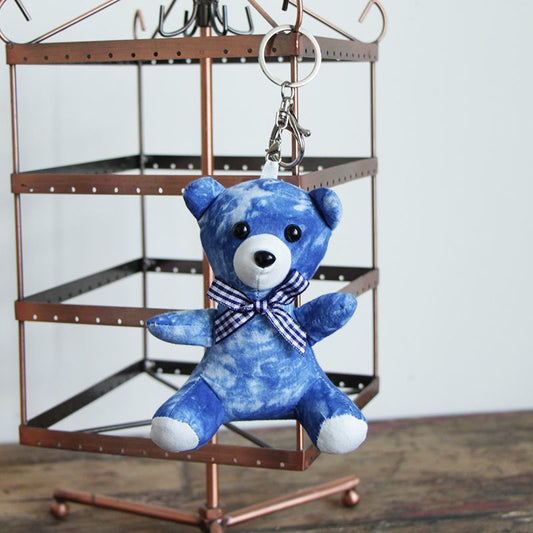 Tye-dye handmade cloth doll key chain