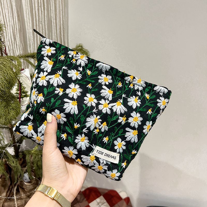 Embroidery make up bag