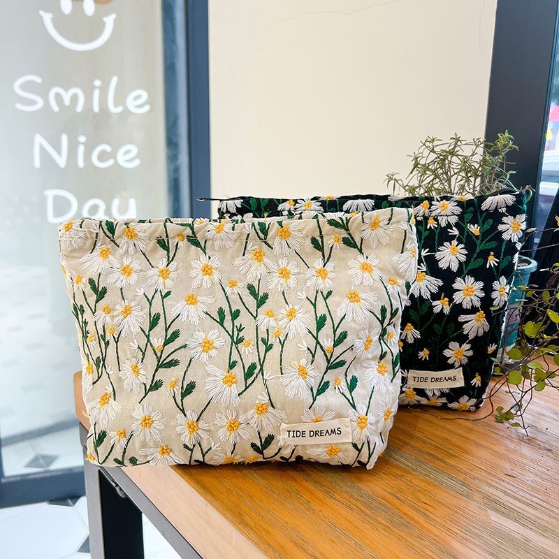 Embroidery make up bag