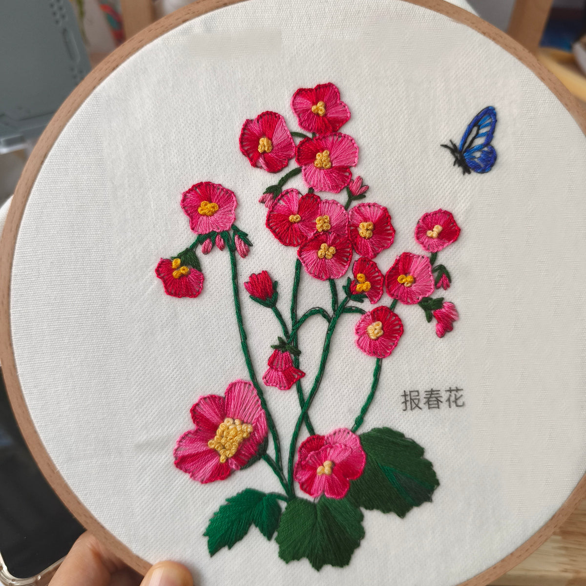 Poppy flower embroidery pattern-PDF pattern