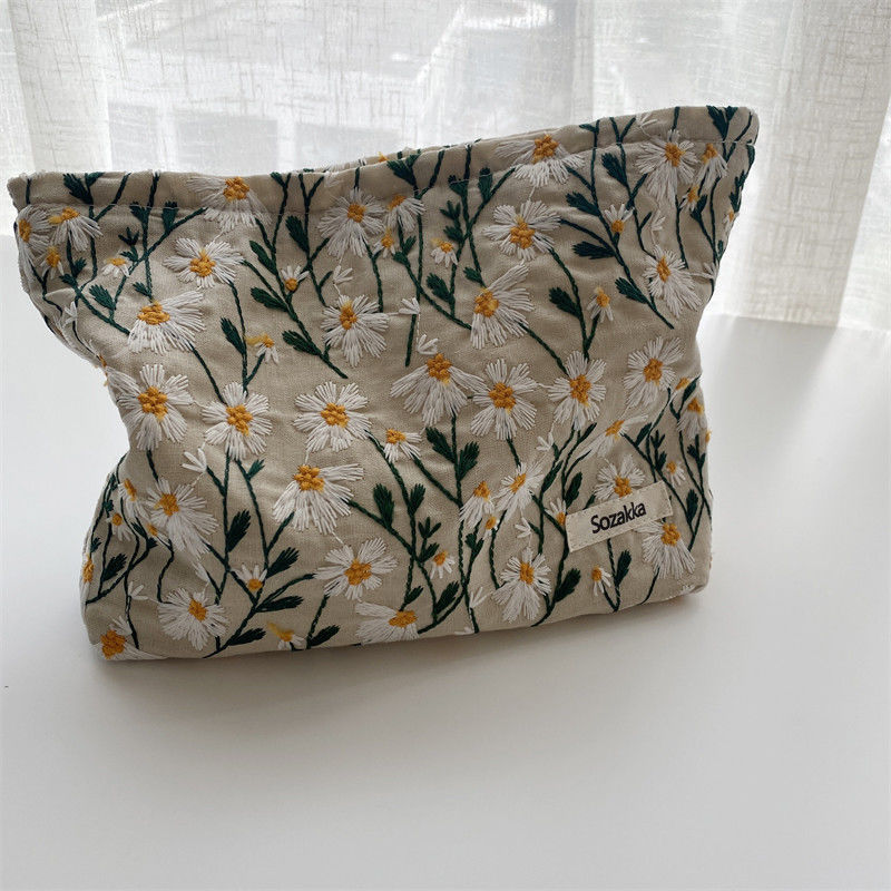 Embroidery make up bag