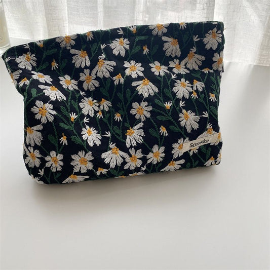 Embroidery make up bag