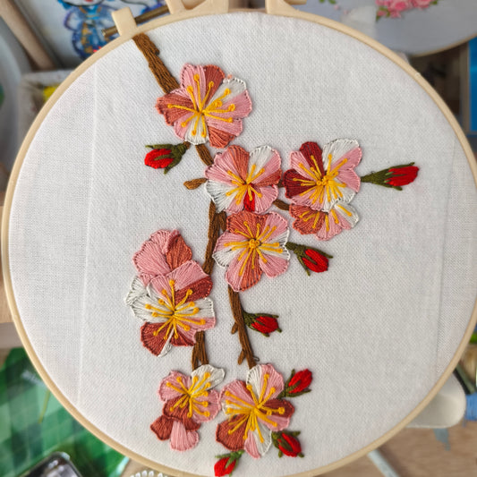 Peach blossom pattern-digital pdf pattern