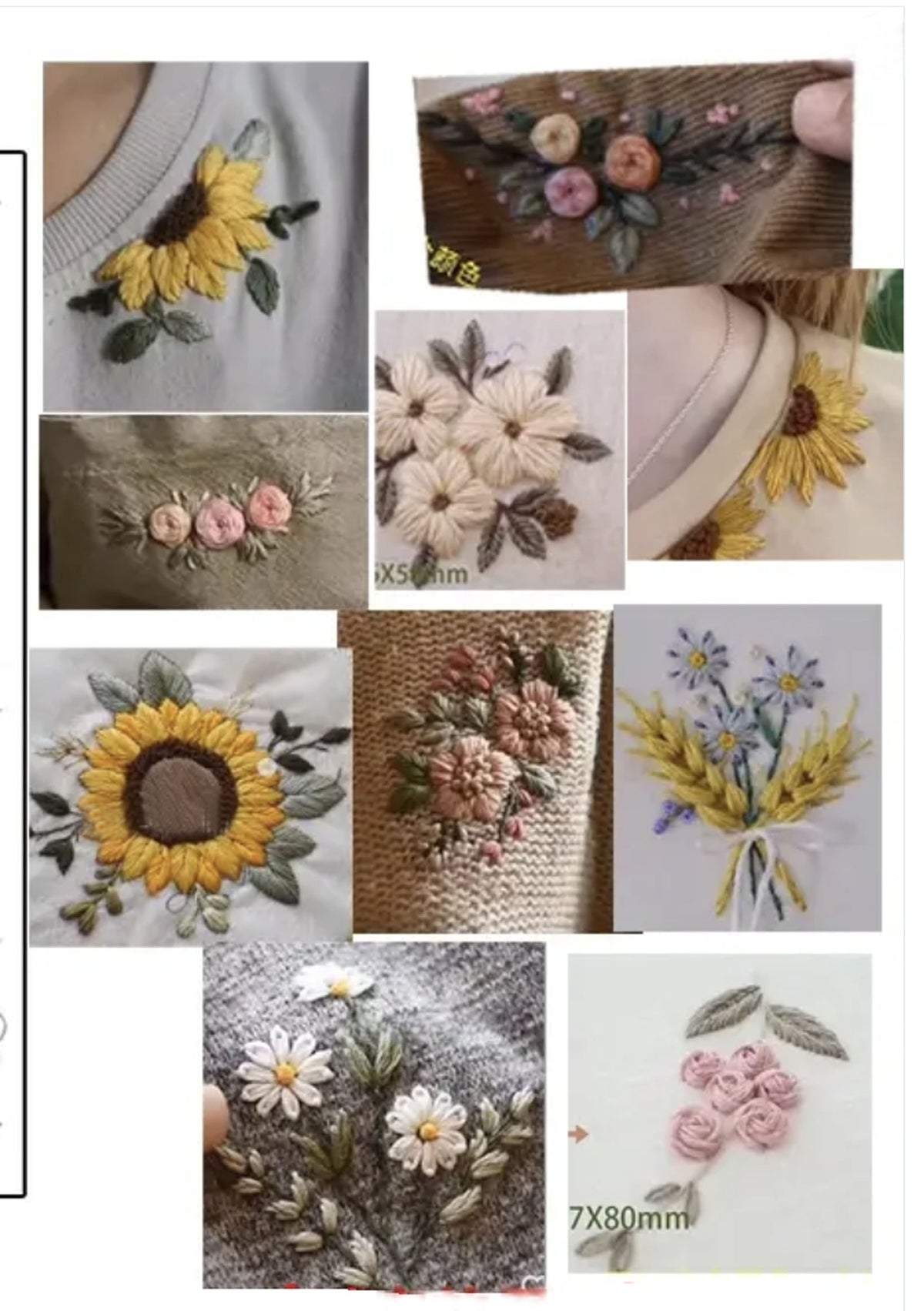 Water soluble sticker embroidery pattern