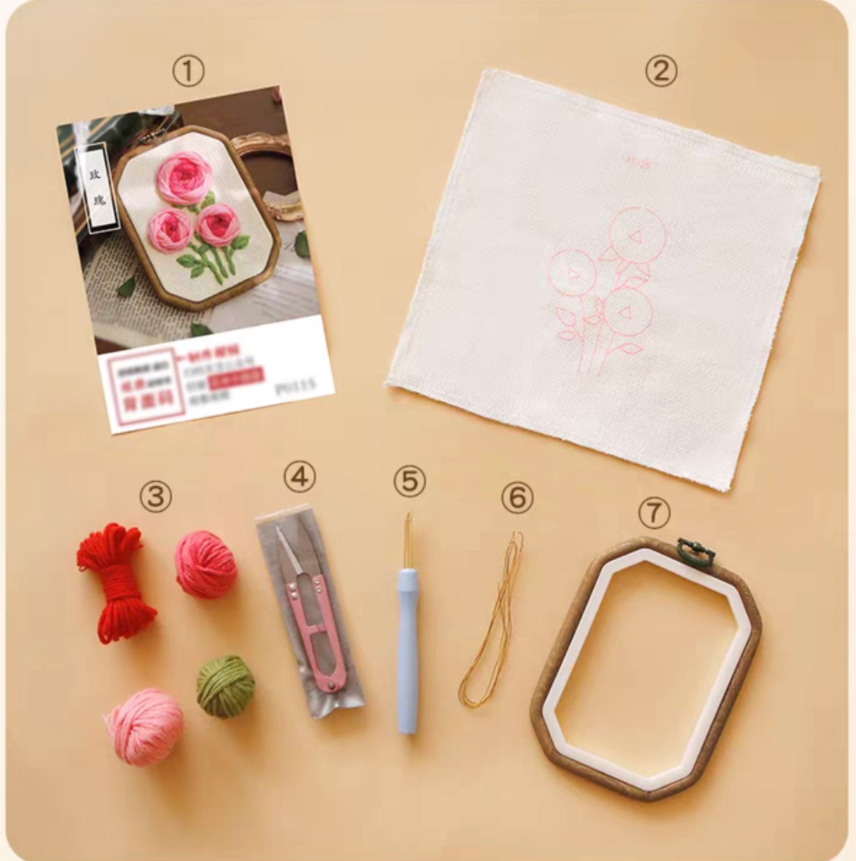 Flower punch embroidery(finished products)