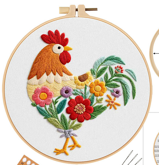 Rooster material kit for beginner (pattern)