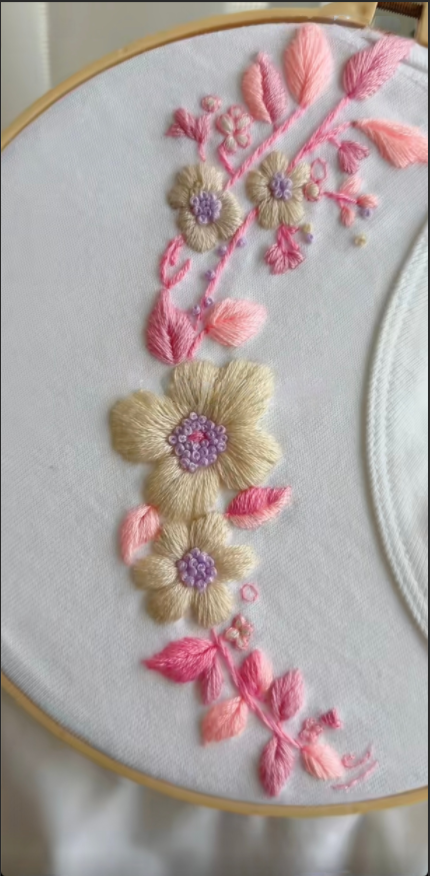 Flower embroiderywater soluble pattern on clothes