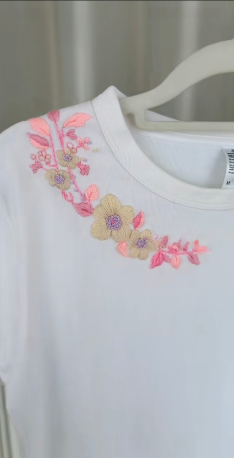 Flower embroiderywater soluble pattern on clothes