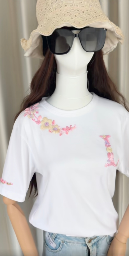 Flower embroiderywater soluble pattern on clothes