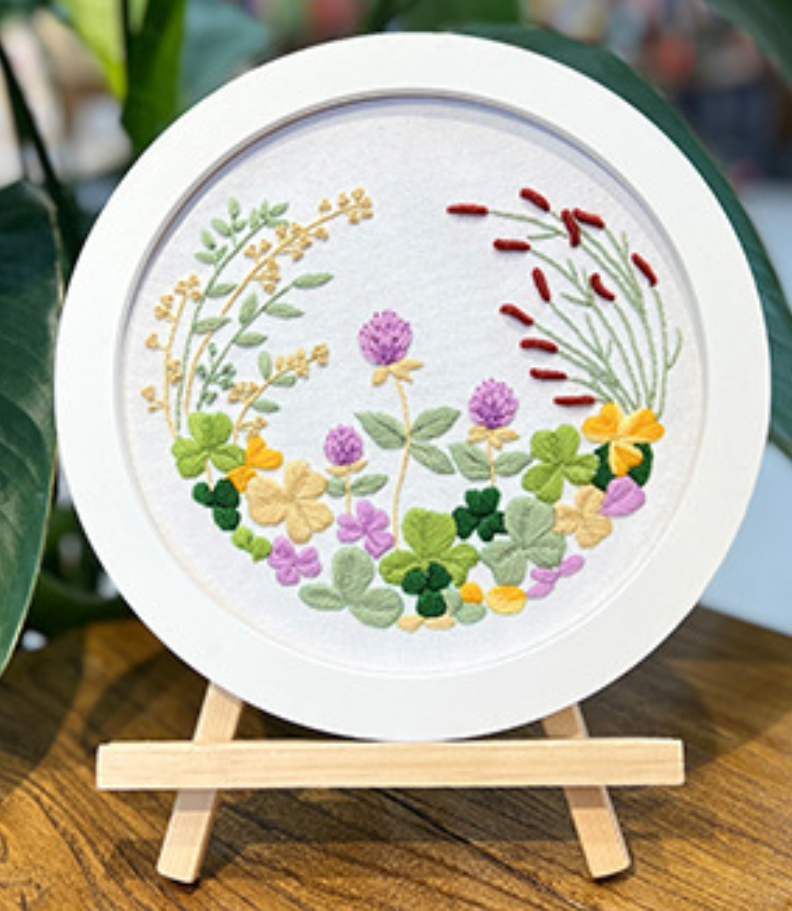 Wild flower embroidery pattern-digital pdf pattern
