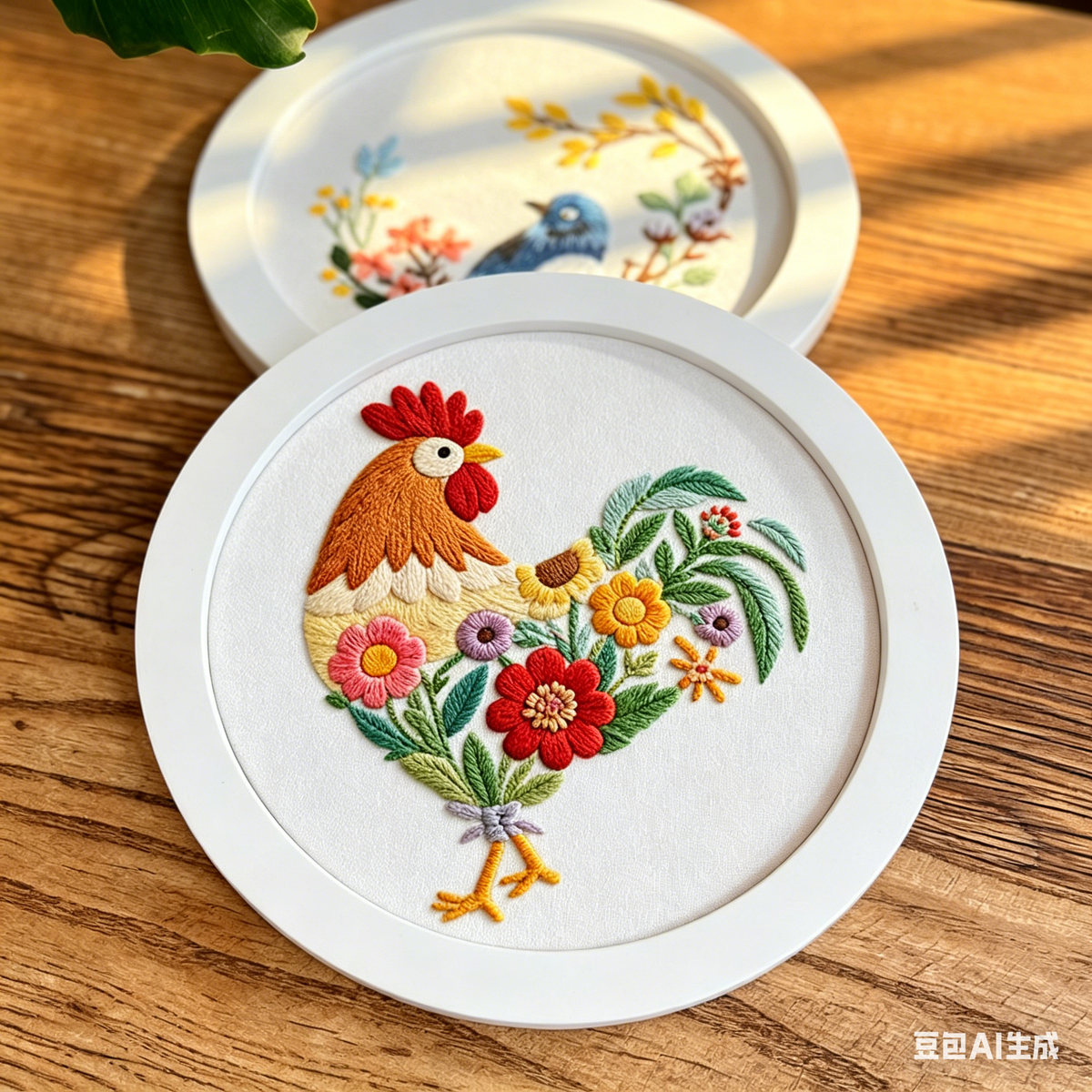 Rooster embroidery pattern-digital PDF