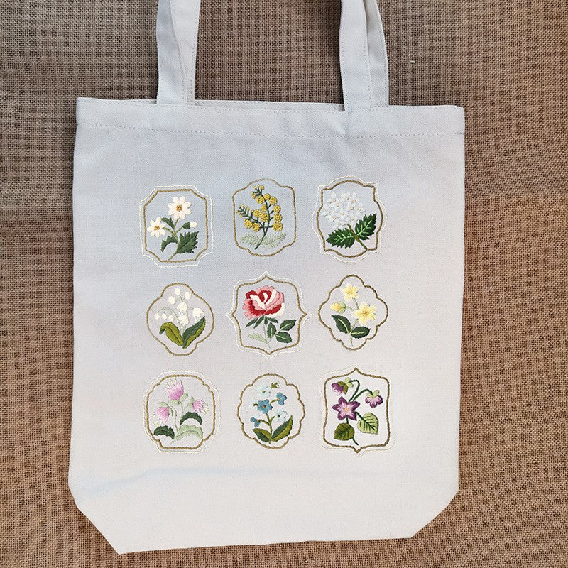 Embroidery canvas bag