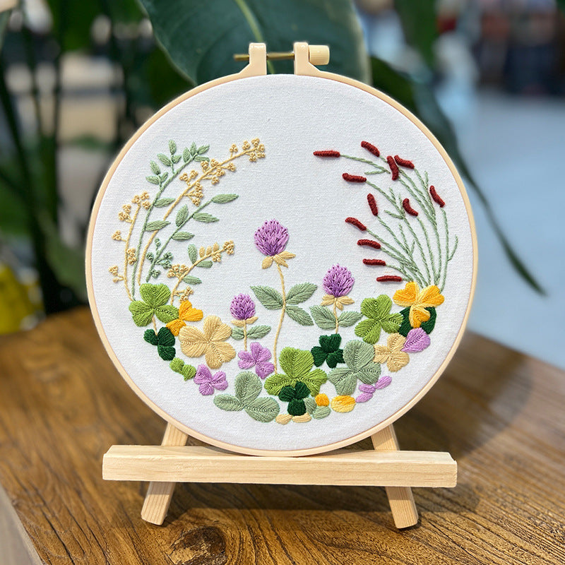Fall collection-animal and flower mixed(water soluble pattern)4pcs