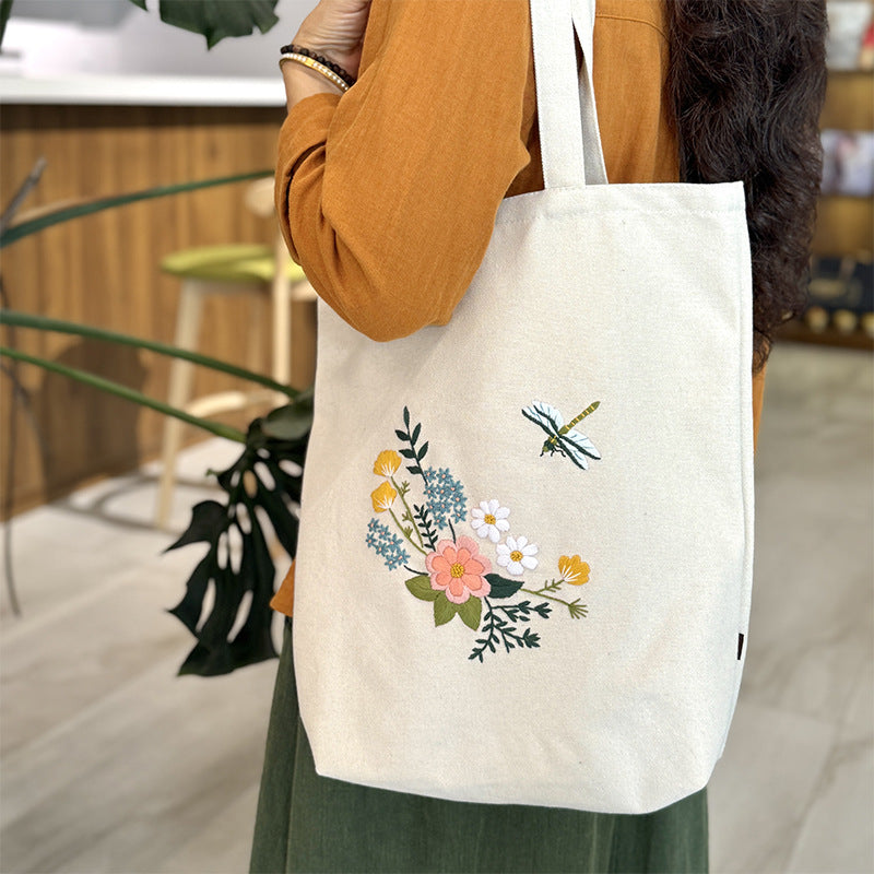 Embroidery canvas bag