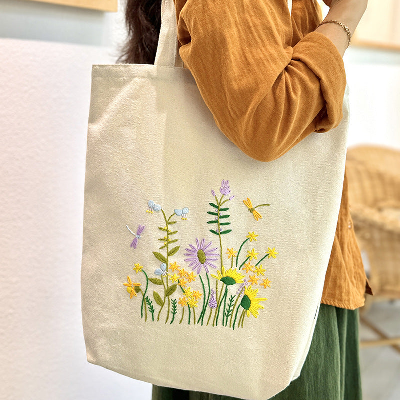 Embroidery canvas bag
