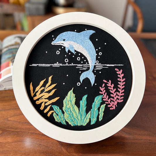 Dolphin embridery pattern-digital pdf pattern