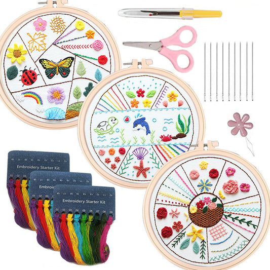 Embroidery basic stitch kits