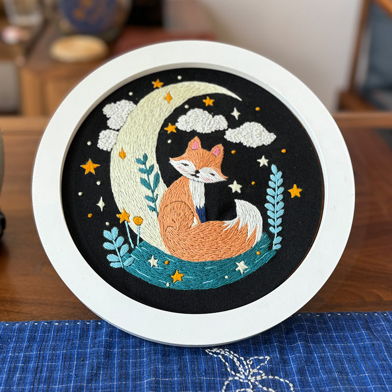 Fox embroidery pattern -digital version