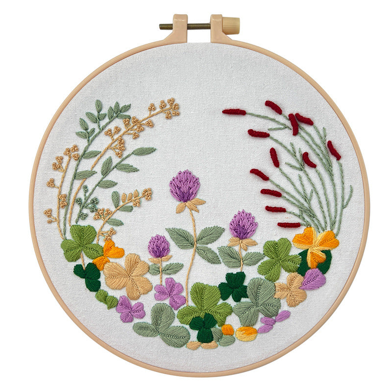 Wild flower embroidery pattern-digital pdf pattern