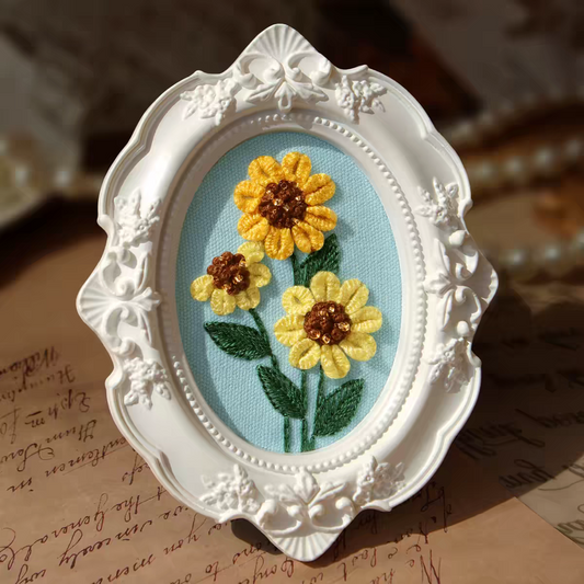 Embroidery magnet for refridge(material kit)with tools,pattern,floss,frame)